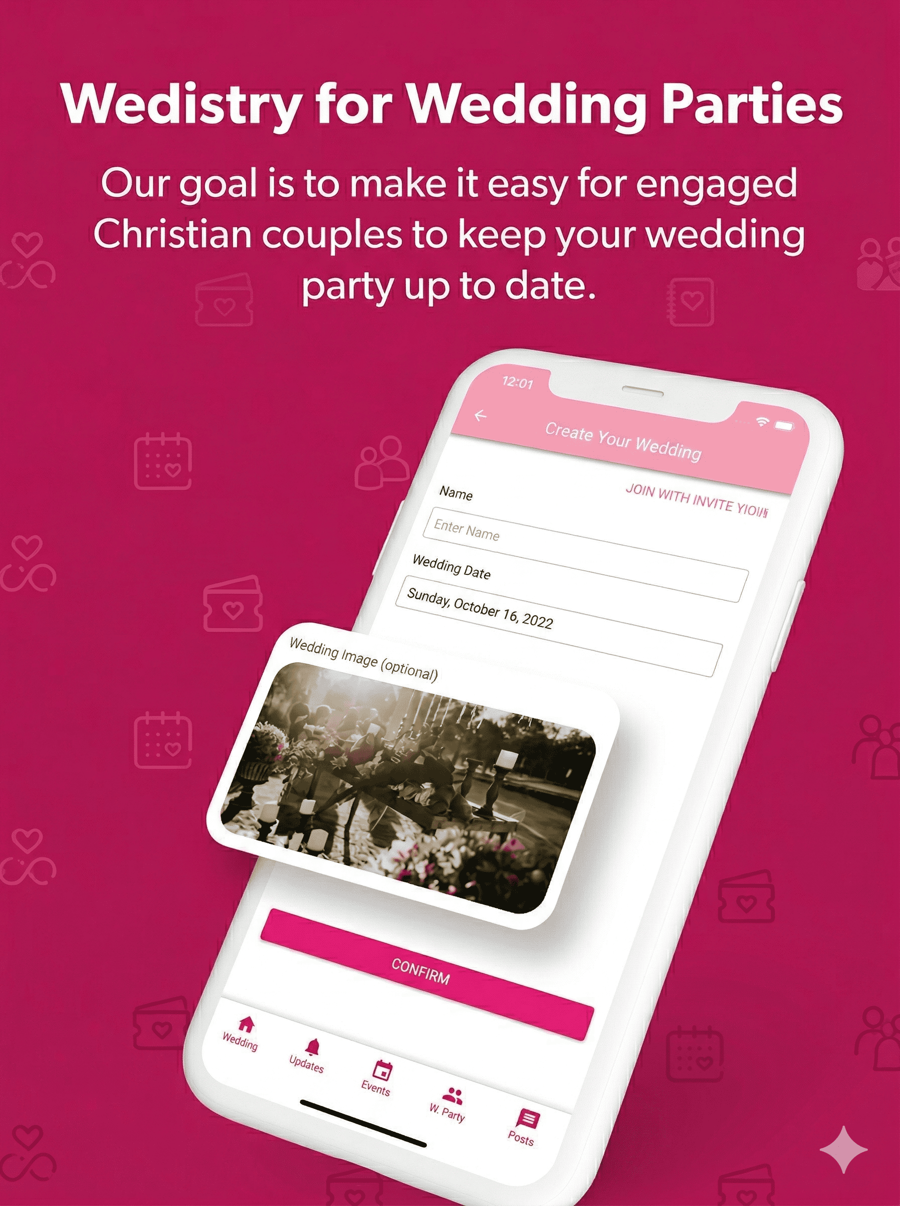 Beautiful wedding setup