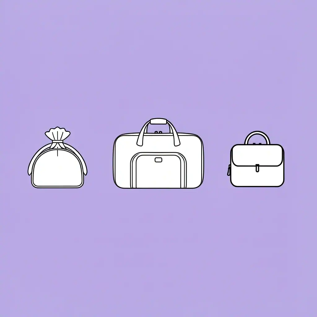 Wedding Day Packing for Bridesmaids Three organized bags for bridesmaid wedding day essentials