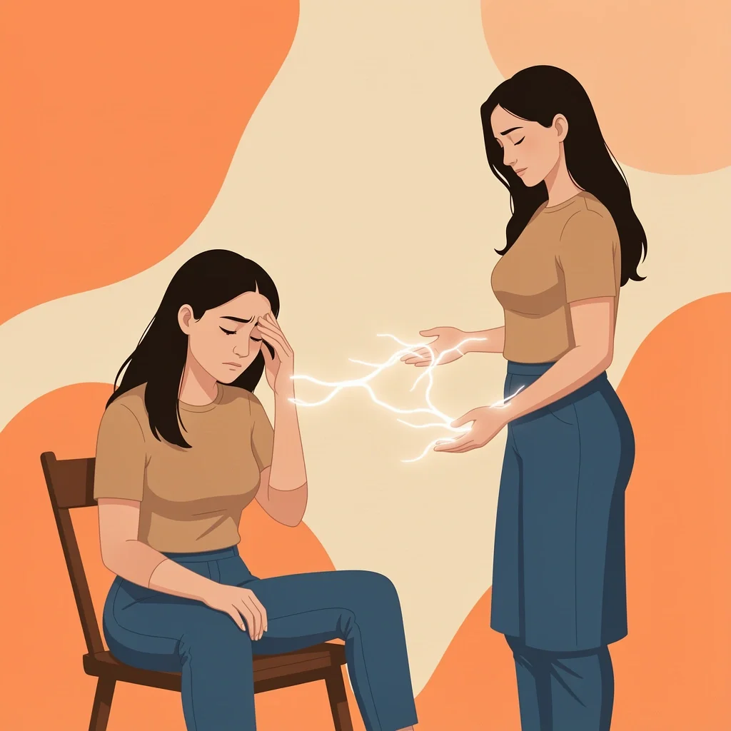 Emotional Cost of Supporting a Bride Tired maid of honor receives support from another woman symbolizing hidden emotional labor