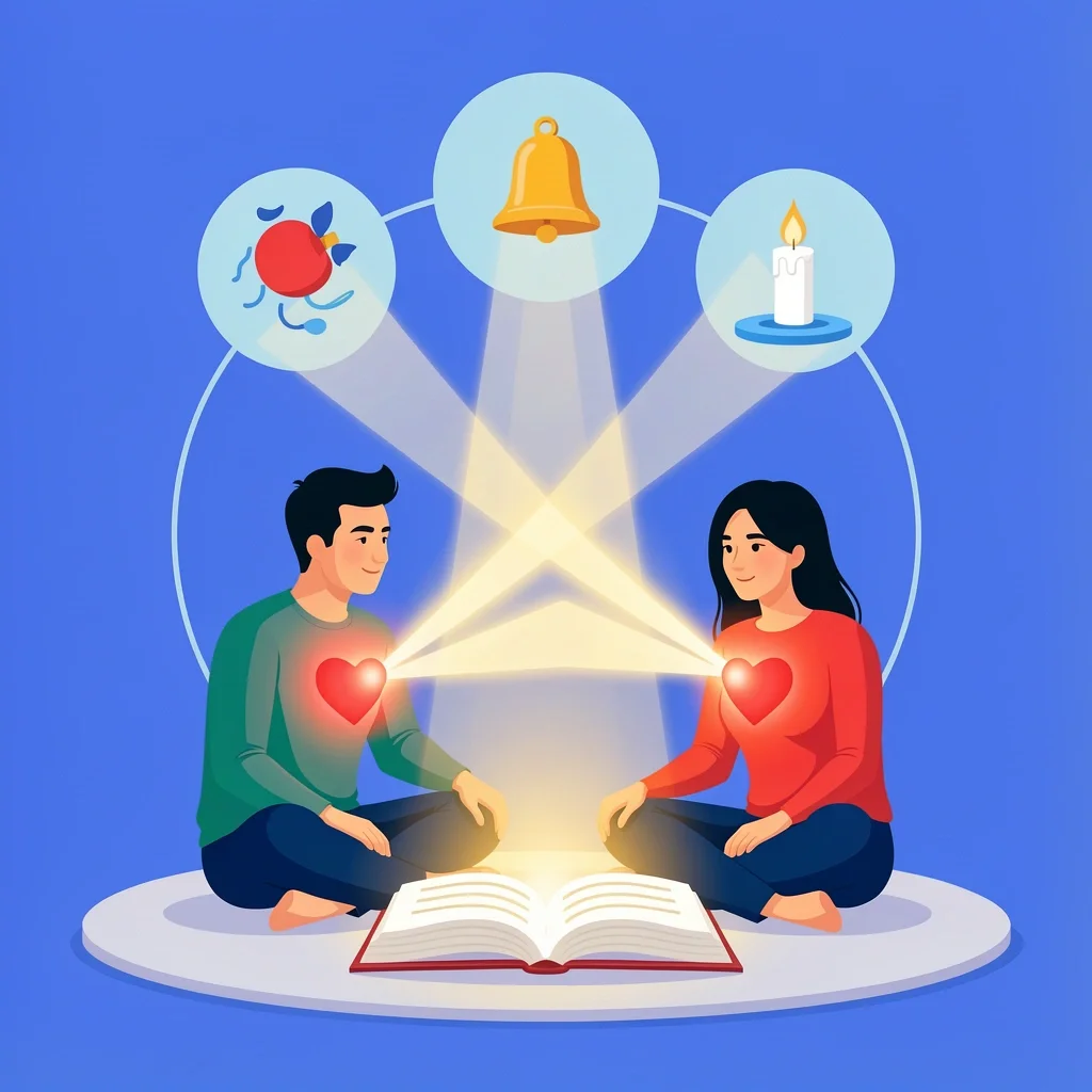 Shared Spiritual Rhythm Couple Devotional Couple reading a devotional and creating a shared spiritual rhythm