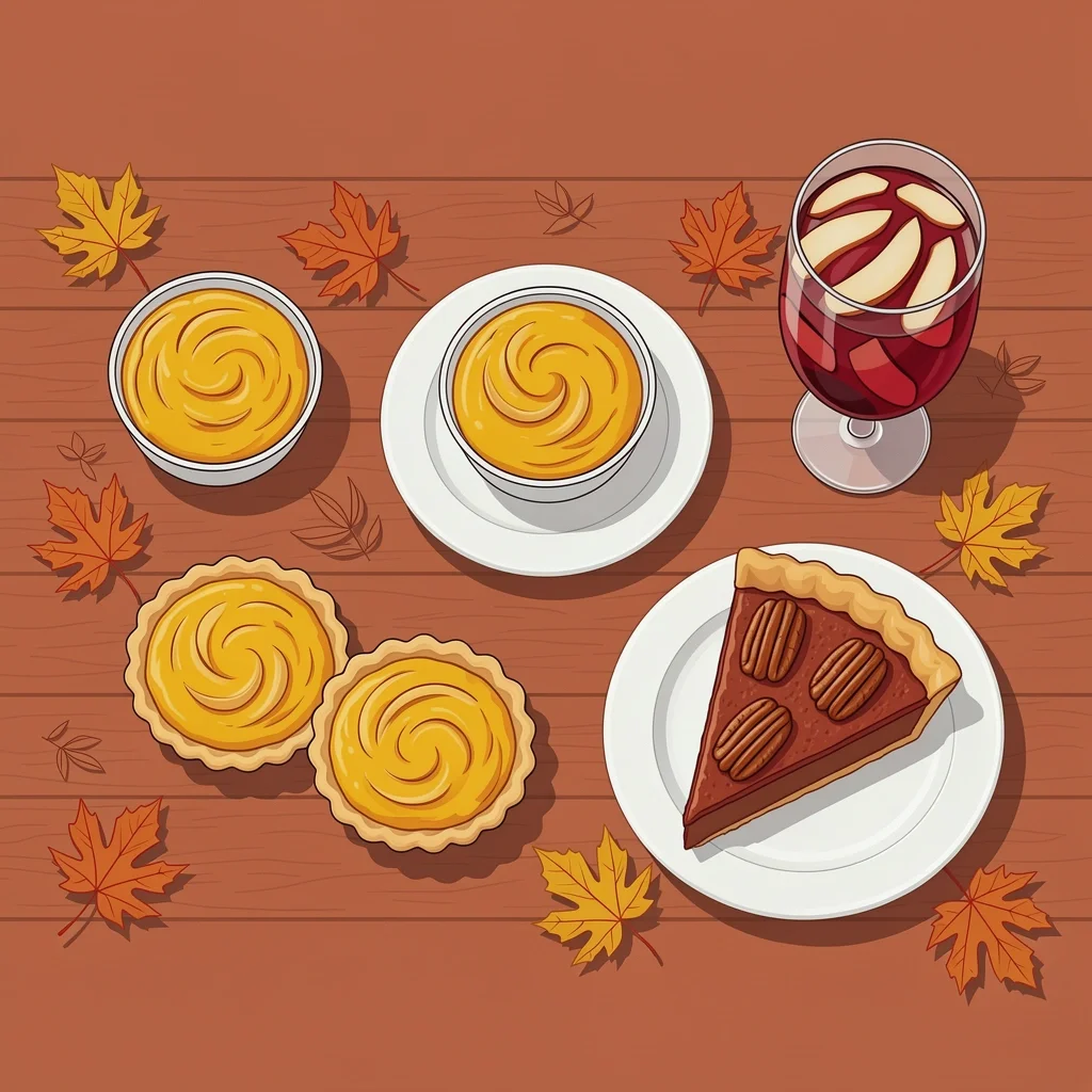 Fall Wedding Menu Ideas Fall wedding menu with butternut squash soup, apple tartlets, mulled wine, and pecan pie