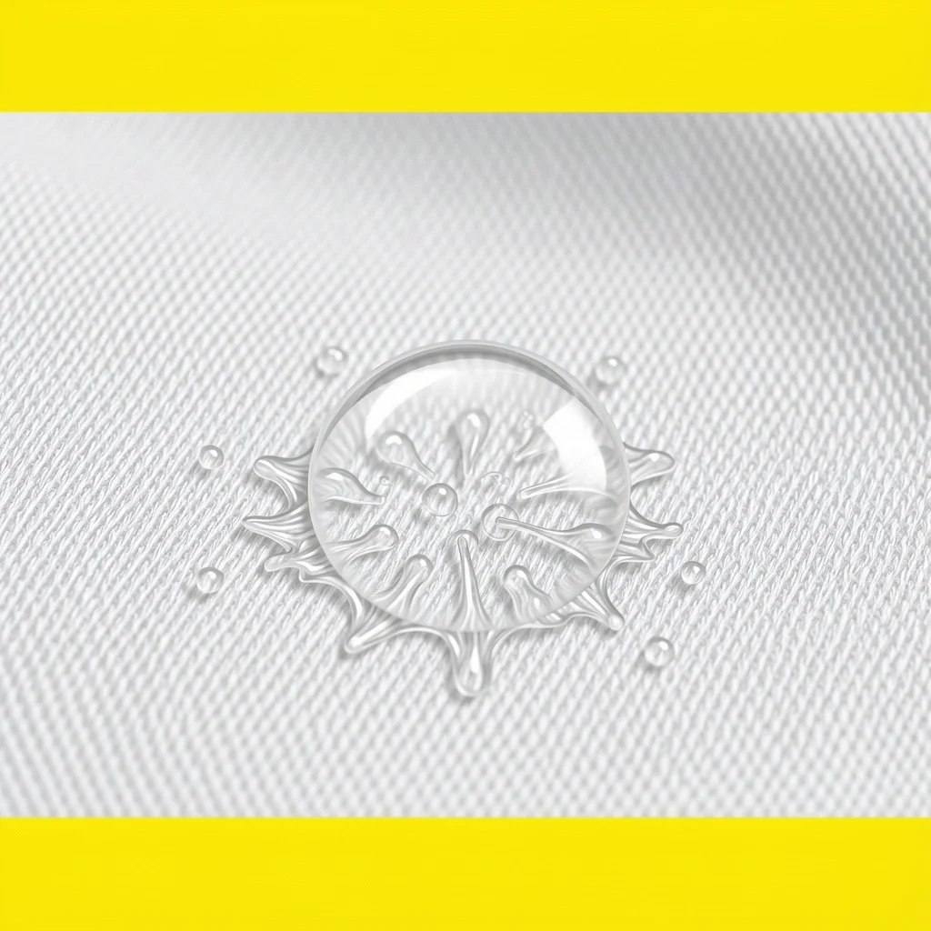 Glycerin Bubble Chemistry on Fabric Glycerin bubble bursting on white silk fabric showing moisture absorption and potential stain damage