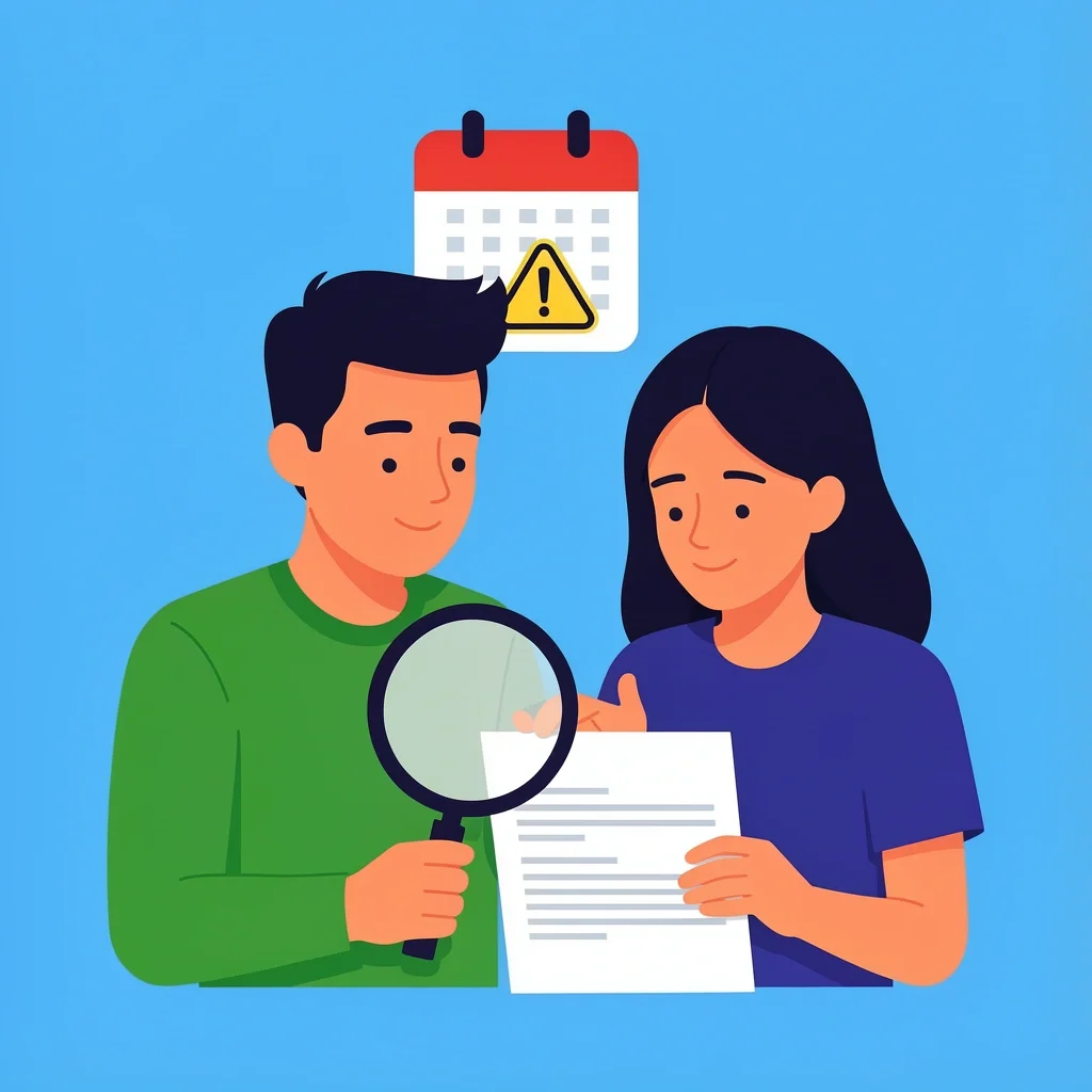 Hidden Costs in Wedding Registries Illustration of hidden costs and fine print in wedding registry terms