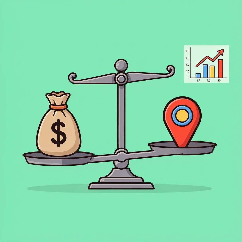 Marriott Points Value for Wedding Hotels Balance scale comparing cash and points for wedding hotel stays, showing value per point