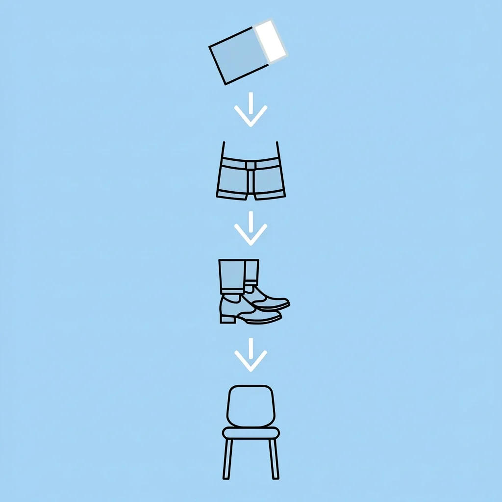 Nordstrom Tux Alteration Checklist Checklist icon matrix showing sleeve length showing cuff, flat jacket waist, half-break pant fold, and smooth seat fit.