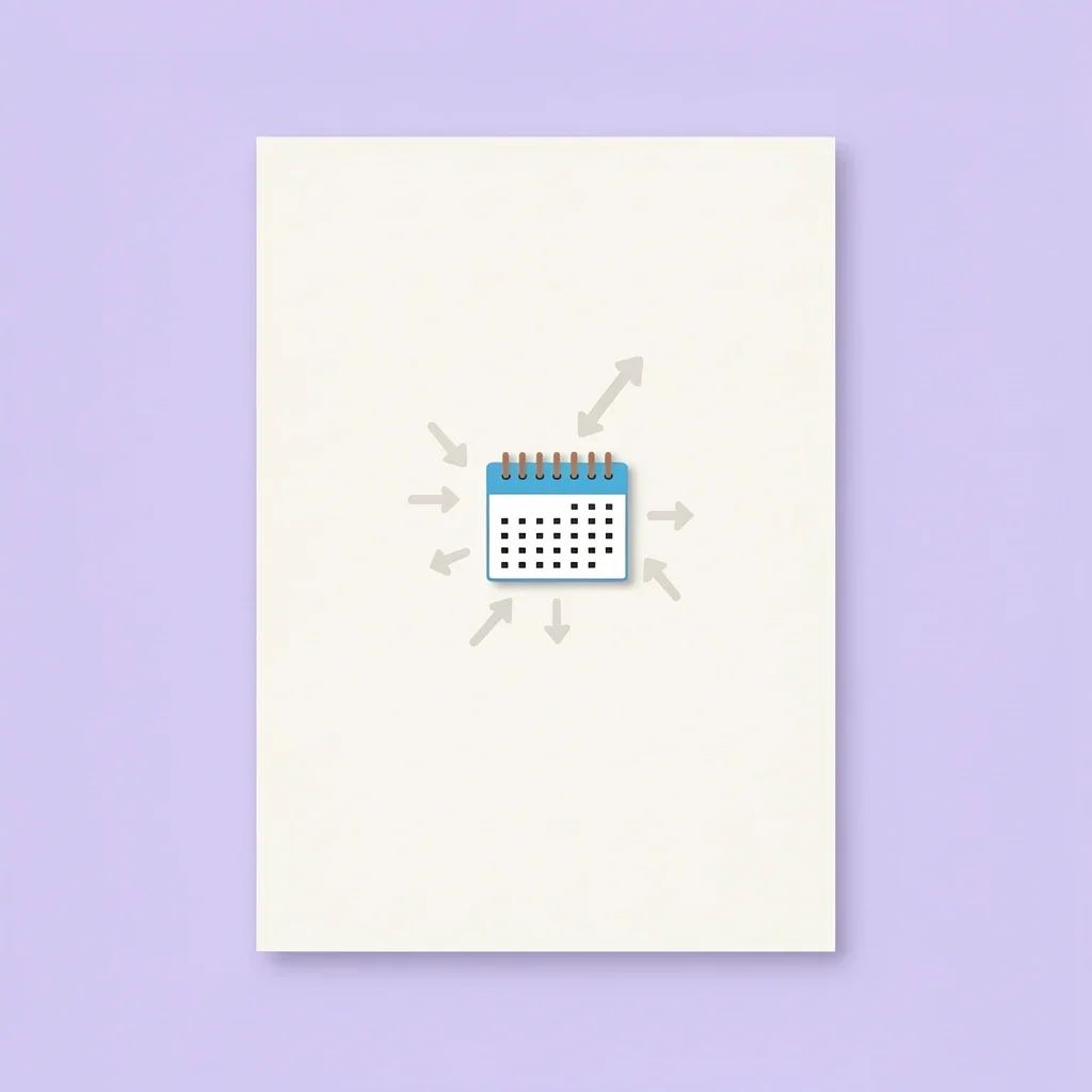 Save-the-Date Deadline Planting Image Save-the-date card with calendar and arrows indicating deadline