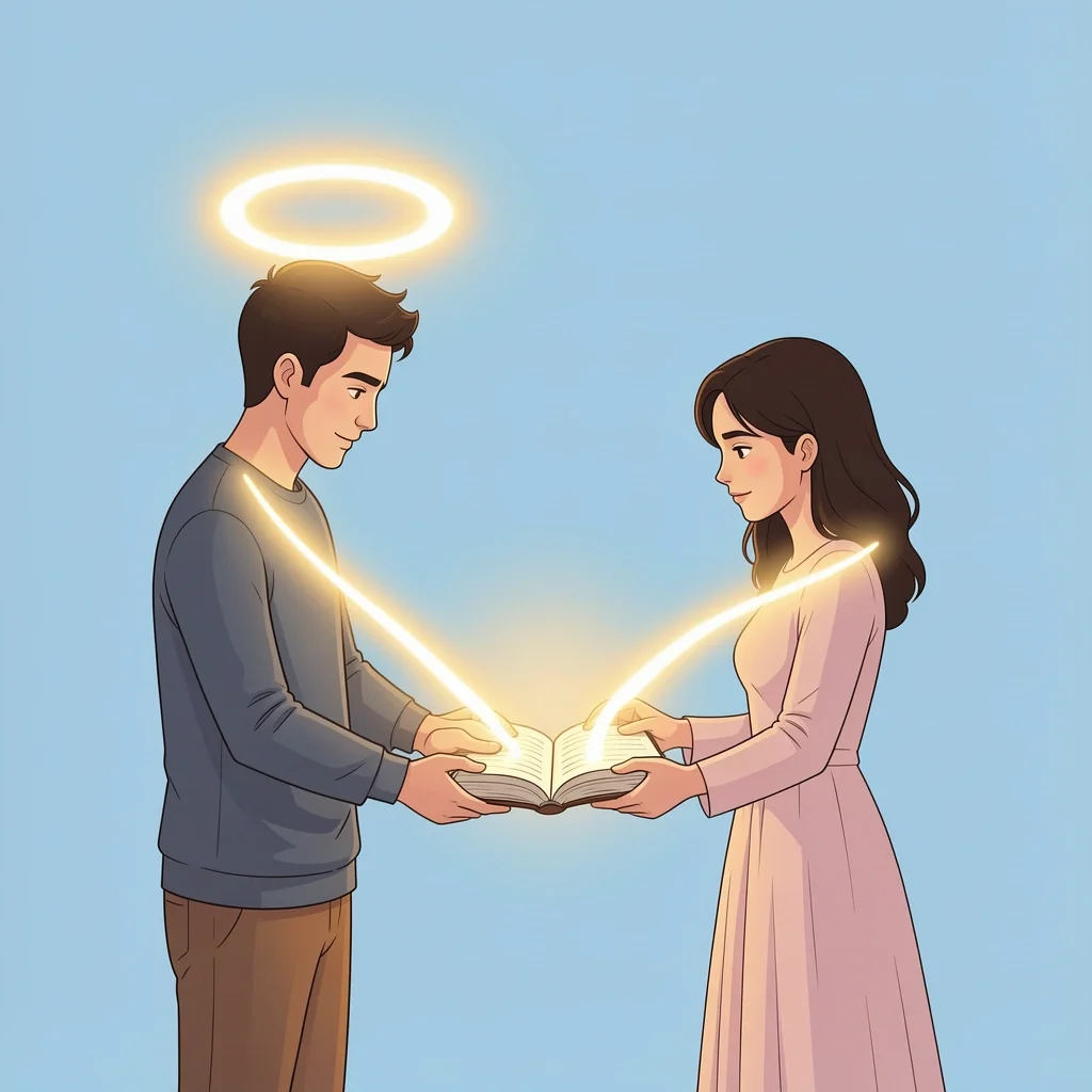 Bridging Spiritual Disparity Couple with different spiritual levels connecting through devotional