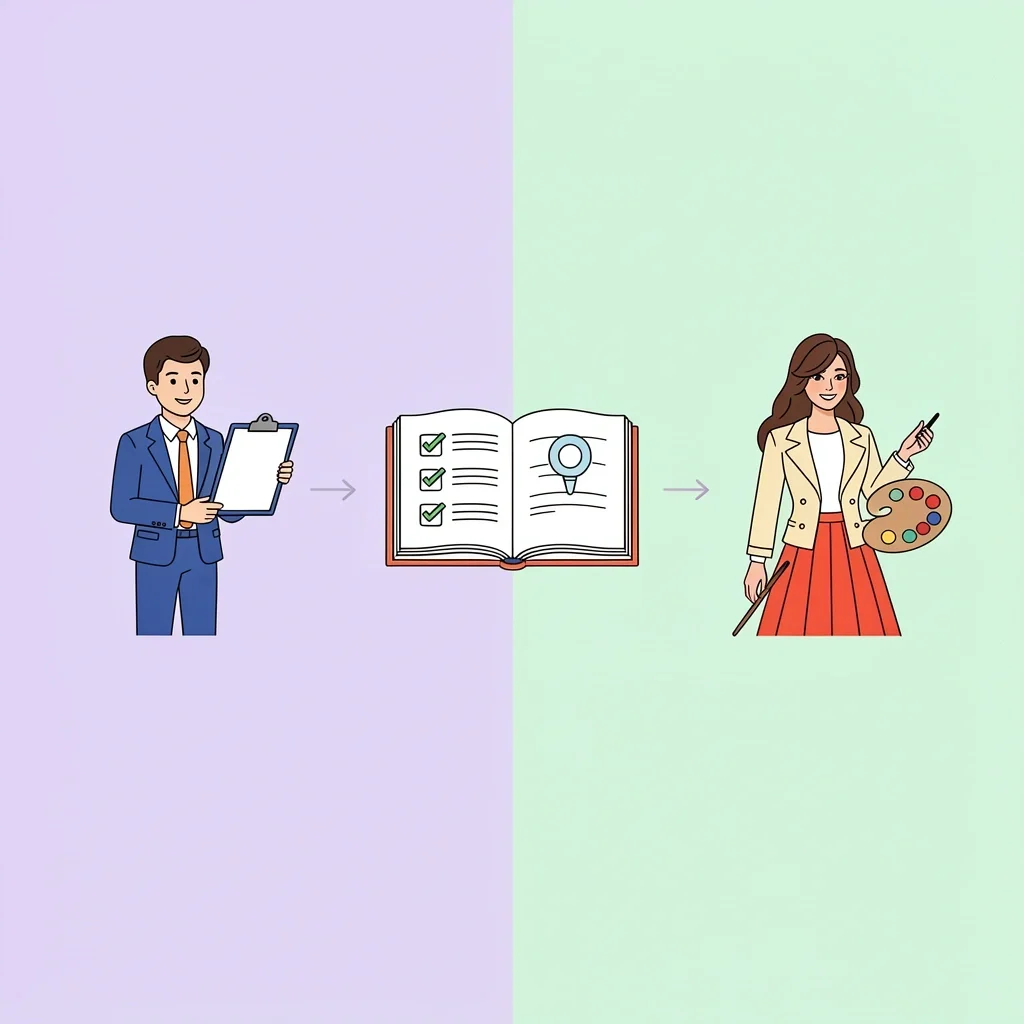 Three Meanings of Wedding Planner Vector showing three types of wedding planners: professional, tool, and designer